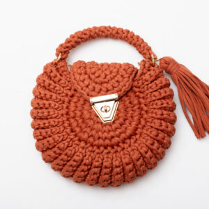 Cartera Crochet Terracota
