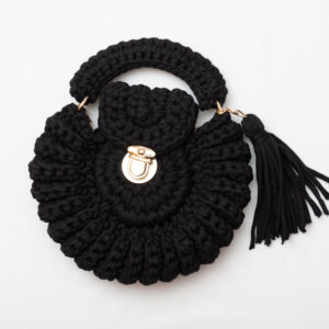 Cartera Crochet Negro
